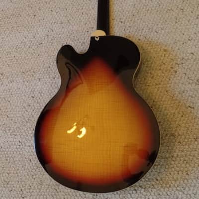Hagstrom HJ800 Jazz Guitar - Gloss Tobacco Burst image 4