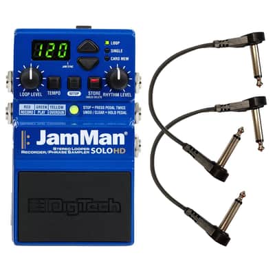 DigiTech JamMan Solo HD Stereo Looper/Recorder Pedal with USB with 2 Free Patch Cables image 1