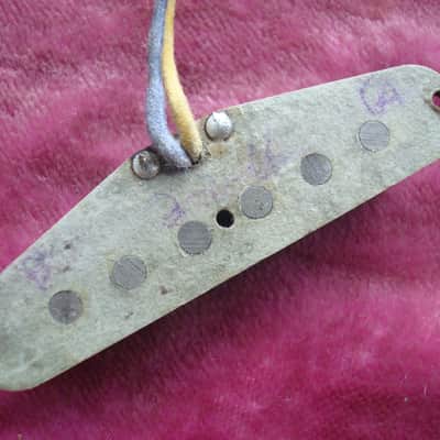Vintage 1966 Fender PRE-CBS Grey Bottom Stratocaster Pickup Set Strat 1965 image 6