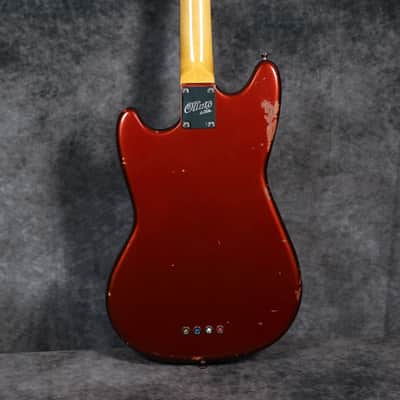 Olinto By La Bella 4-String Short Scale Bass - Candy Apple Red Relic w/Matching headstock image 15