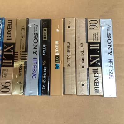 10 x  Maxell High Bias XL II 90 / SONY / TDK SA 90  / vintage new old stock cassette tape image 7