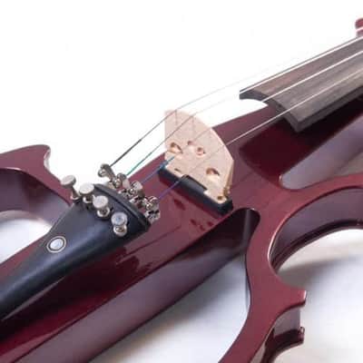 Cecilio CEVN Style 2 Silent Electric Solid Wood Violin - Metallic Blue image 7