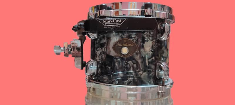 8" Tama Starclassic performer birch tom in Liquid Metal image 1