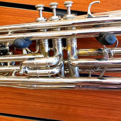 Emo Champion Bass Trumpet Silver image 12