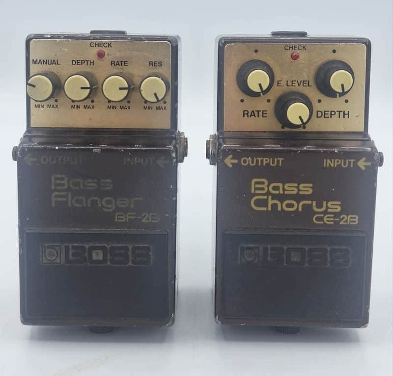 🎵Set of 2 pedals Boss BF-2B & CE-2B - Brown🎸 Bild 1