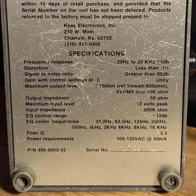 Vintage Ross 10 Band Graphic Equalizer 1980s - Blue image 4