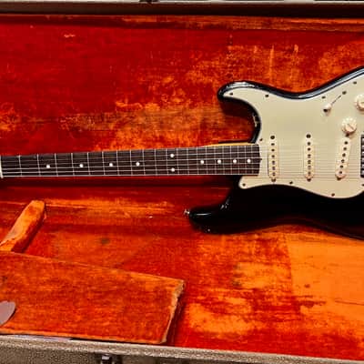 Fender Old & Real Stratocaster Pre-L Slab Board 1960 - Old Black Refinish image 6