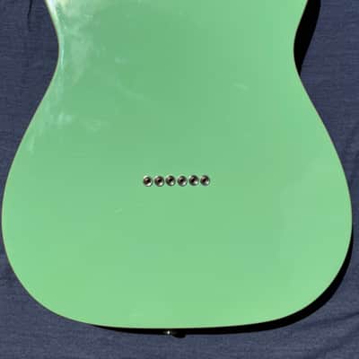 Non-branded T-Style Body T-Style guitar body 2021-2024 - Clear urethane over surf green image 8