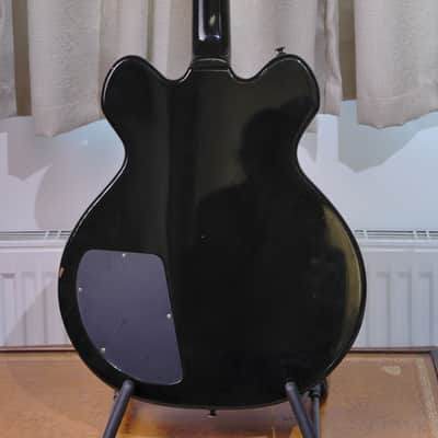 Ultra Rare Fully Custom Hand Built MIJ Japan Semi Hollow Guitar - Aozax Black Nitro Laquer Gibson ES-347 Copy image 19