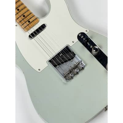 Fender CUSTOM SHOP TELECASTER 1955 - JOURNEYMAN RELIC WITH CLOSET CLASSIC HARDWARE Super Aged Sonic Blue image 7