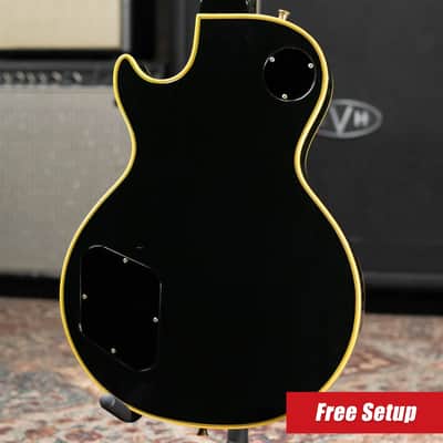 Gibson Vintage 1973 Les Paul Custom '54 Reissue Electric Guitar - Ebony with Hardshell Case - Used image 2