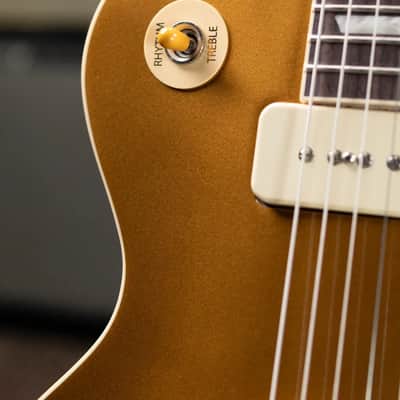 Gibson Les Paul Standard 50s P-90 Electric Guitar - Goldtop with Hardshell Case image 10