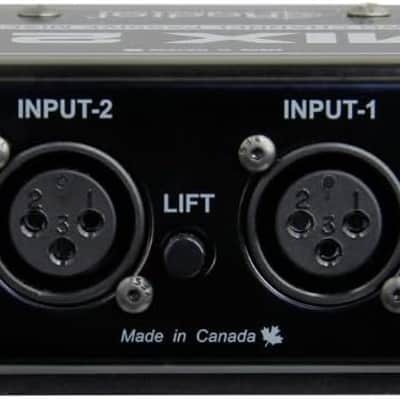 Radial Engineering Mix 2:1 Two-Channel Audio Combiner & Mixer Bundle with Pig Hog 10ft Microphone Cable and Liquid Audio Instrument Polishing Cloth - 2 Channel Mixer, Audio Merger image 2