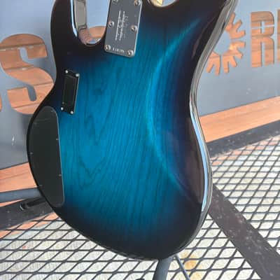 Ernie Ball Music Man StingRay 4 HH with Rosewood Fretboard - Trans Blue image 5