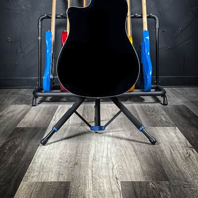 Fender FA-125CE Dreadnought Acoustic/Electric Guitar - Black image 8