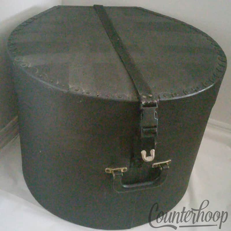*Fiber 18"x14"Bass Drum Fiber Case Vintage 60s Fibre Hardshell Hard Shell USA* image 1