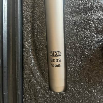 MXL 603S Mogami condenser microphone with case, mic clip, mic winscreen and cable. image 2