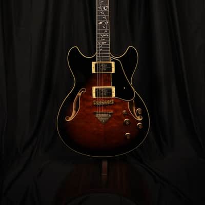 Ibanez AS93QMSP-DBS Artcore Expressionist 2025 - Present - Dark Brown Sunburst image 3