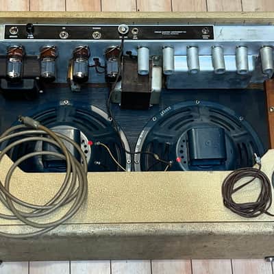 1960 Fender The-Twin "Legendary" Model 6G8-A Blonde 2X12" Combo Amp image 17