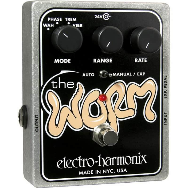 Electro-Harmonix Worm Analogue Wah/Phaser/Vibrato/Tremolo Effects Pedal image 1