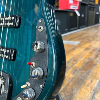G&L USA El Toro Bass Guitar 1985 Transparent Blue w/Original Hard Case image 13