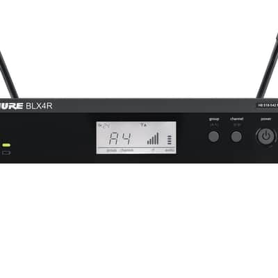 Shure BLX4R Single Channel Rack Mount Receiver - for use with BLX Wireless Systems, Transmitter Sold Separately | H11 Band (BLX4R=-H11) image 1