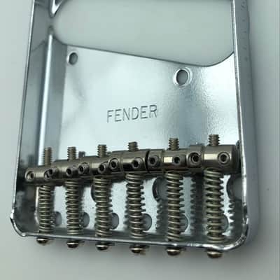 ‘52 Reissue Fender 70’s Style 6-Saddle Telecaster Bridge Chrome/Nickel - 1997 image 3