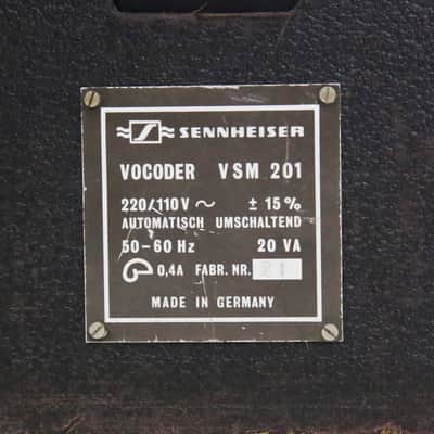 1977 Sennheiser VSM201 Vocoder 20-Band Analog Voice Synthesizer Rare Vocal Microphone Mic Effect Synth Used by Daft Punk image 16