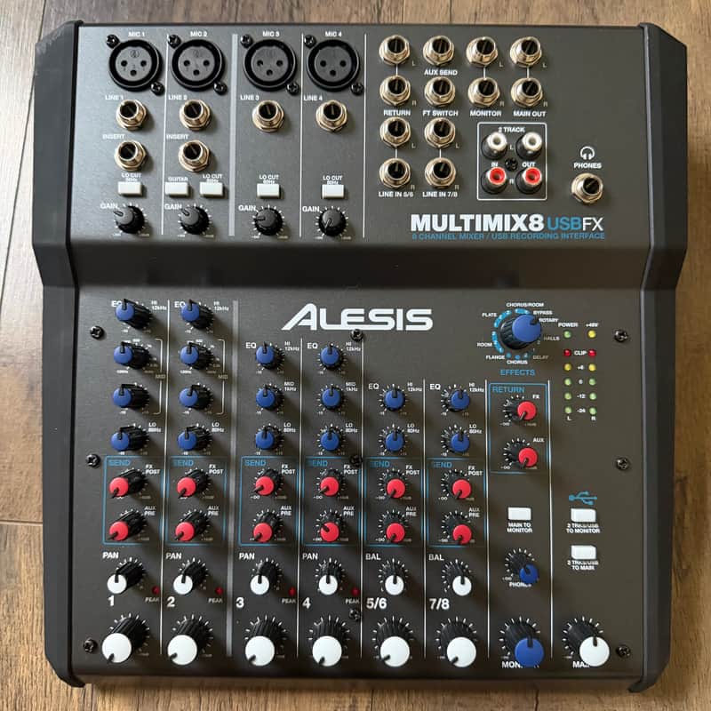 Alesis MultiMix 8 USB FX 8-Channel Mixer with Effects image 1