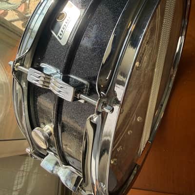 Ludwig LM404 Acrolite 5x14 Snare Drum – Black Galaxy – Black/White Badge – USA image 4