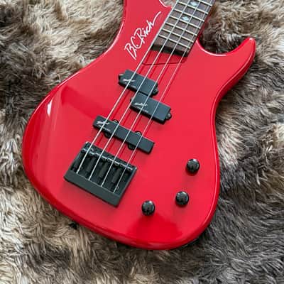 1990s B.C. Rich Innovator PJ Bass - Red image 2