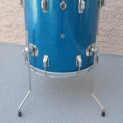 ROGERS VINTAGE HOLIDAY BLUE SPARKLE DRUM SET - DAYTON ERA image 10