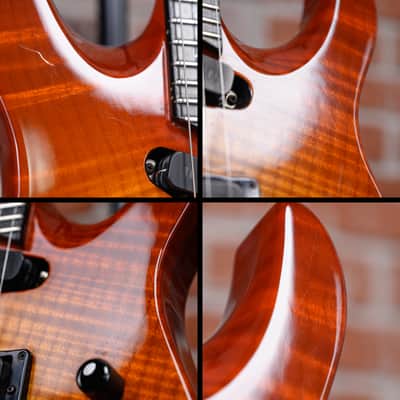 Hamer Californian Set Neck Flame Maple Top Antique Burst 1992 w/OHSC image 13