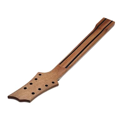 Okoume 8-String Guitar Neck, 24 Fret, Artificial Rosewood Fretboard image 2