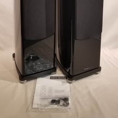 Wharfedale Reva-4 Floor Standing Hi-Fi Speakers (Pair) Complete w/ Boxes Piano Black image 1