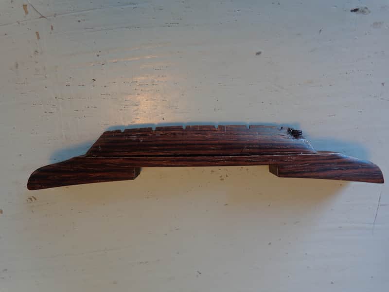 Archtop Guitar Bridge - Low Profile - Vintage Kay Harmony Airline - Rosewood image 1