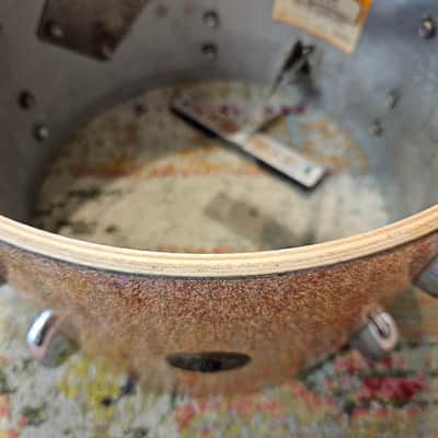 Gretsch Round Badge 18-14-12" 6-ply Bop Kit - Champagne Sparkle 1960s image 24
