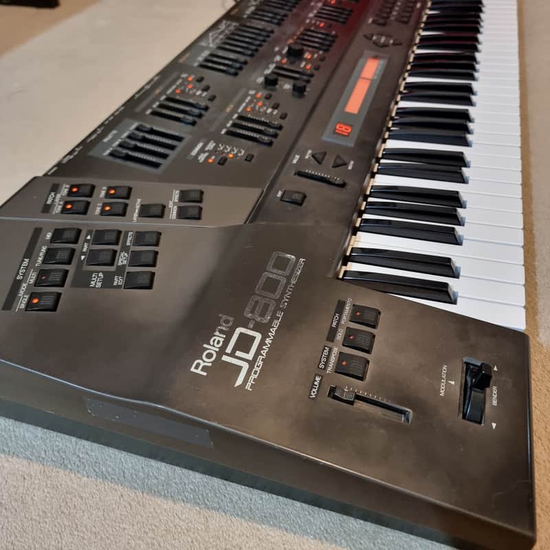 Roland JD-800 + Strings, Brass, Piano, Guitar WAVEFORM and | Reverb