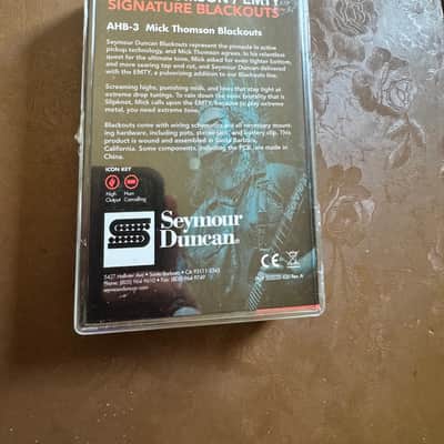 Seymour Duncan AHB-3s Mick Thomson Signature Blackouts 7-String Phase I Humbucker Set 2010s - Black image 5