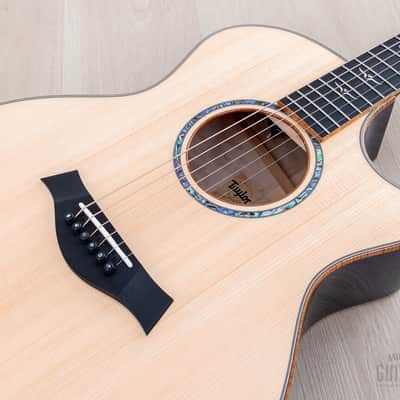 2023 Taylor Custom Grand Auditorium Acoustic Electric Guitar Trans Purple w/ Lutz Spruce + Quilted Maple image 7
