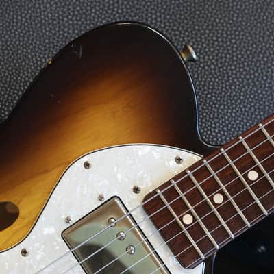 Minty! 2025 Retrosound Americana TL Thinline Semi-Hollow Electric Guitar 2 Tone Sunburst + OHSC image 4