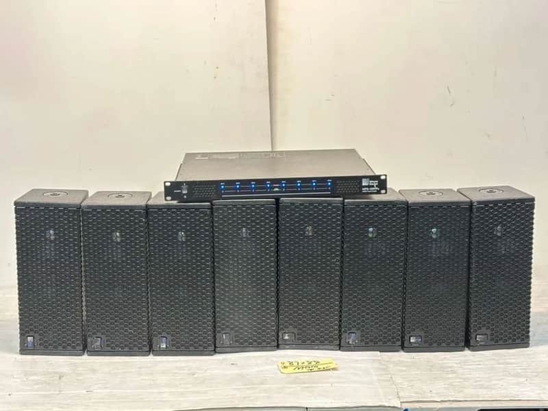 (8) Meyer Sound UP-4XP Speaker W/Phoenix 5pin (1) MPS-488HPp Power Supply #47. image 1