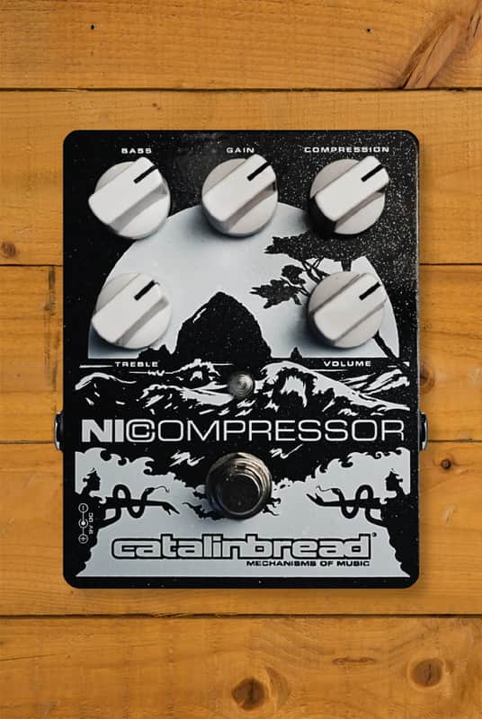 Catalinbread NiCompressor - Loco Box Inspired Compressor Pedal - Silver & Black image 1