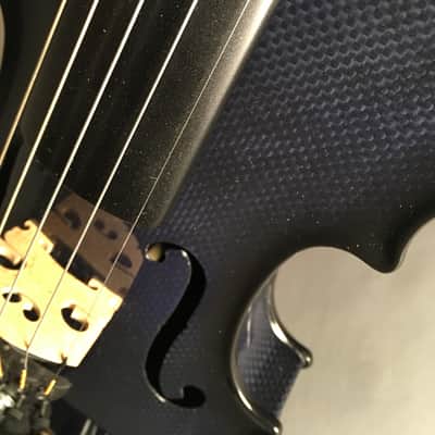 5-String Acoustic Electric Glasser Carbon Compsite Violin, Dark Blue image 1