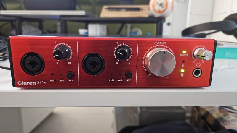 Focusrite Clarett 2Pre Thunderbolt Audio Interface 2010s - Red image 1
