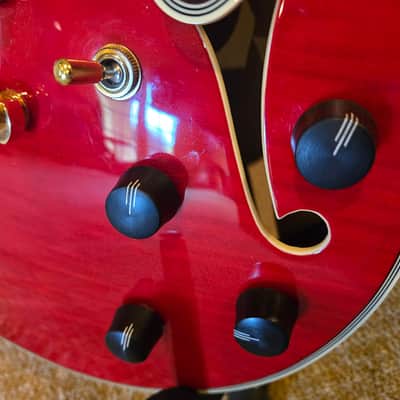 D'Angelico Excel EX-SS Semi-Hollow with Stop-Bar Tailpiece, 2018 - Cherry image 11