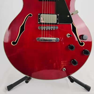 Stellar Mercury 008 Red ES-335 Type Clone - Maple, Rosewood image 3