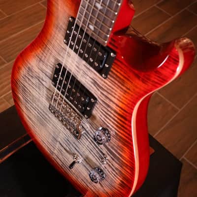 PRS SE Custom 24-08 Electric Guitar - Charcoal Cherry Burst 4094 image 7