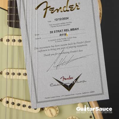Fender Custom Shop Masterbuilt Andy Hicks ’59 Stratocaster Relic 2025 - Vintage Blonde (COD 1934NG) image 11