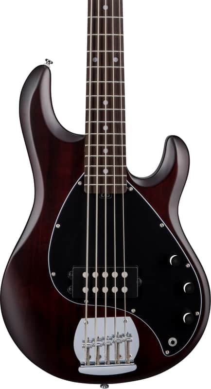 Sterling StingRay RAY5 5-String Bass Guitar, Jatoba Fingerboard, Walnut image 1